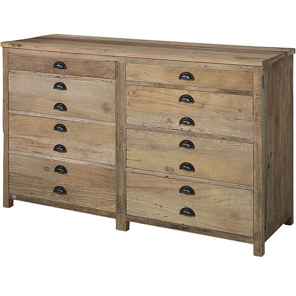 Byrå / Skänk Elmwood – Artwood – brun byråar