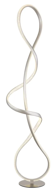 Swirl golvlampa – Globo Lighting – grå golvlampor