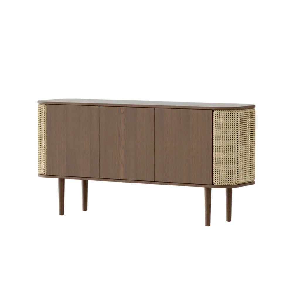 Treasures 3-dörrars skåp Dark Oak/Venetian Cane – Umage – brun sideboards