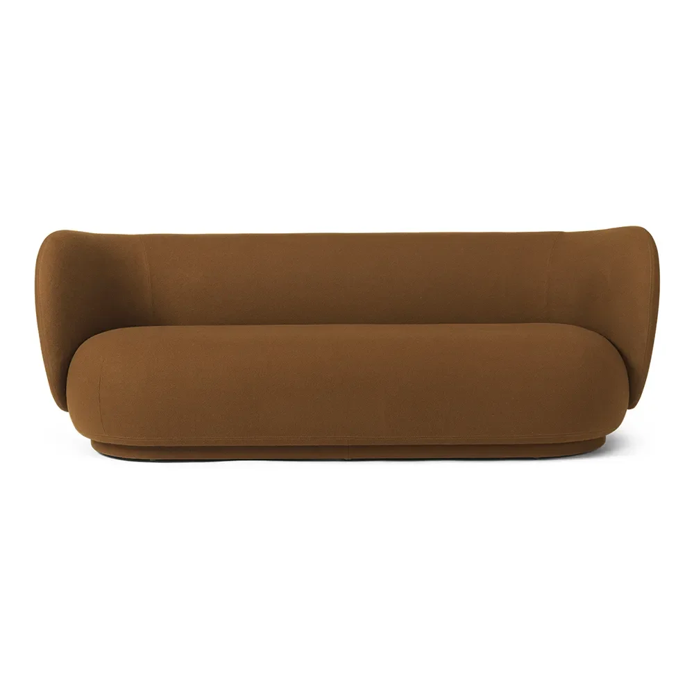 Rico 3-sits soffa Tonus – Ferm Living – brun soffor