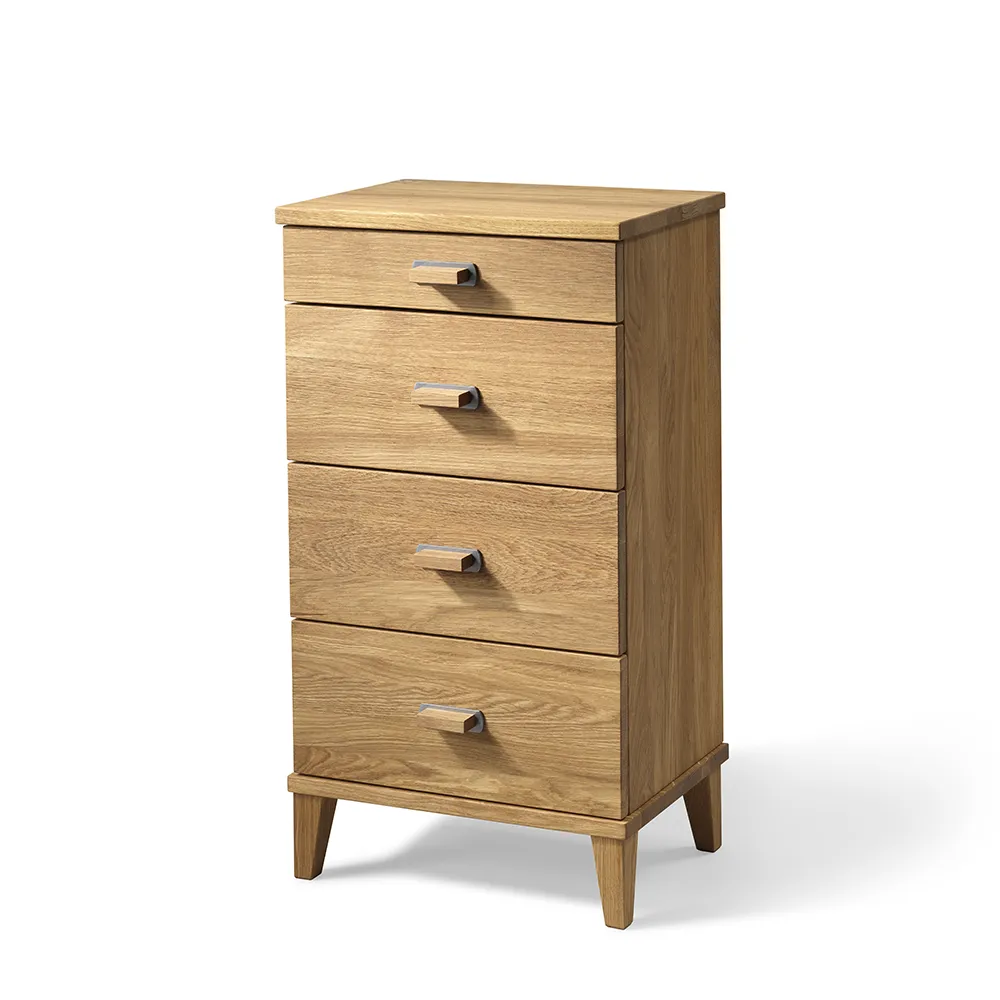 Malva Byrå H76 B40 Oljad Ek – Oscarssons Möbel – oak (beige, metal byråar