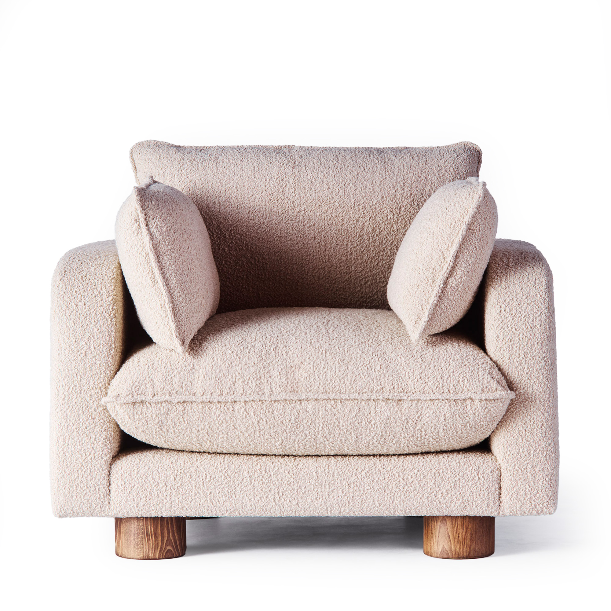 Miles Armchair – Dusty Deco – bouclé fåtöljer