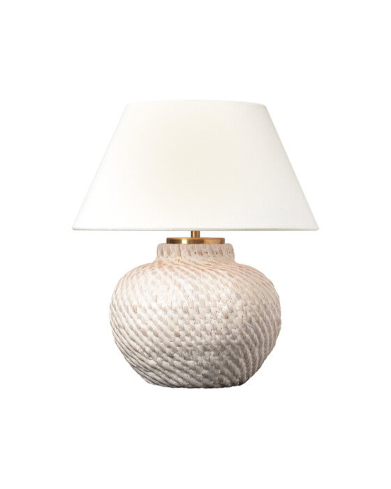 Avedon 11" portabel bordslampa vit – Visual Comfort – plastics white bordslampor