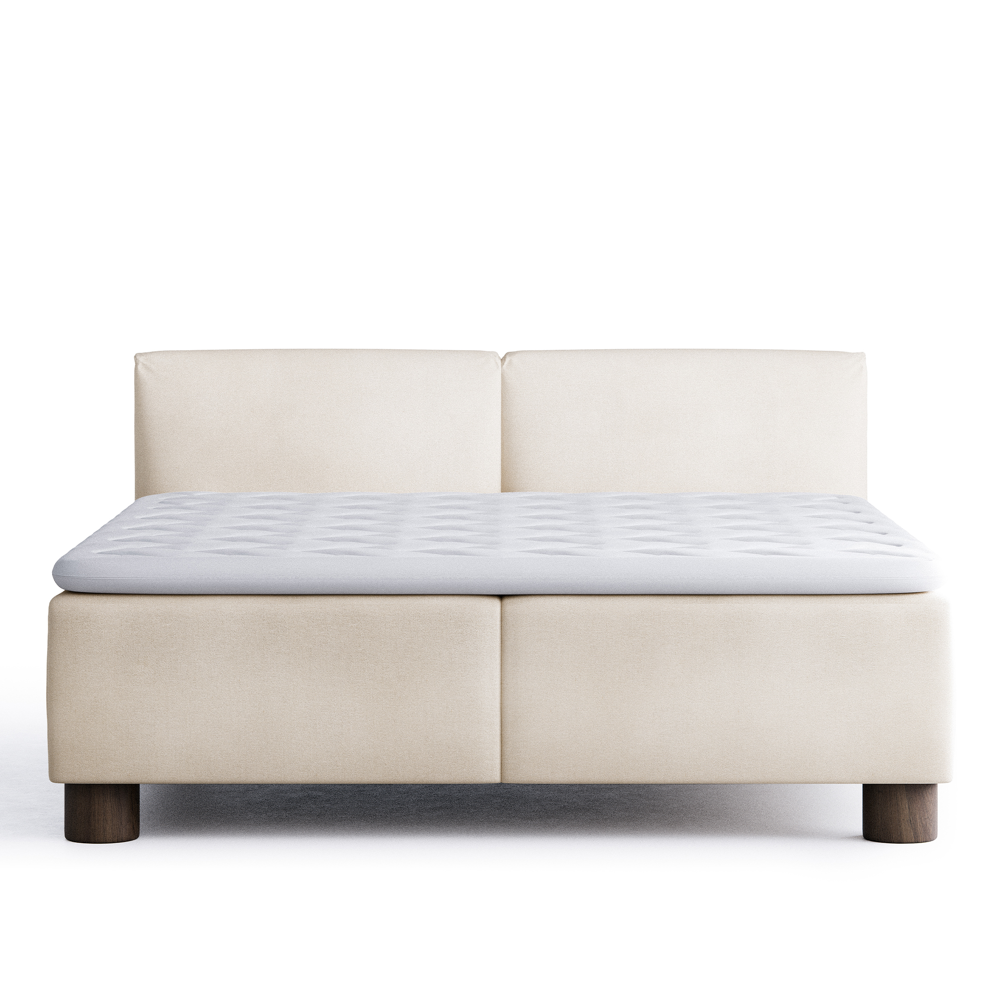 L.A Double Bed inc Headboard Linara Briosca – Länna Möbler – beige sängar
