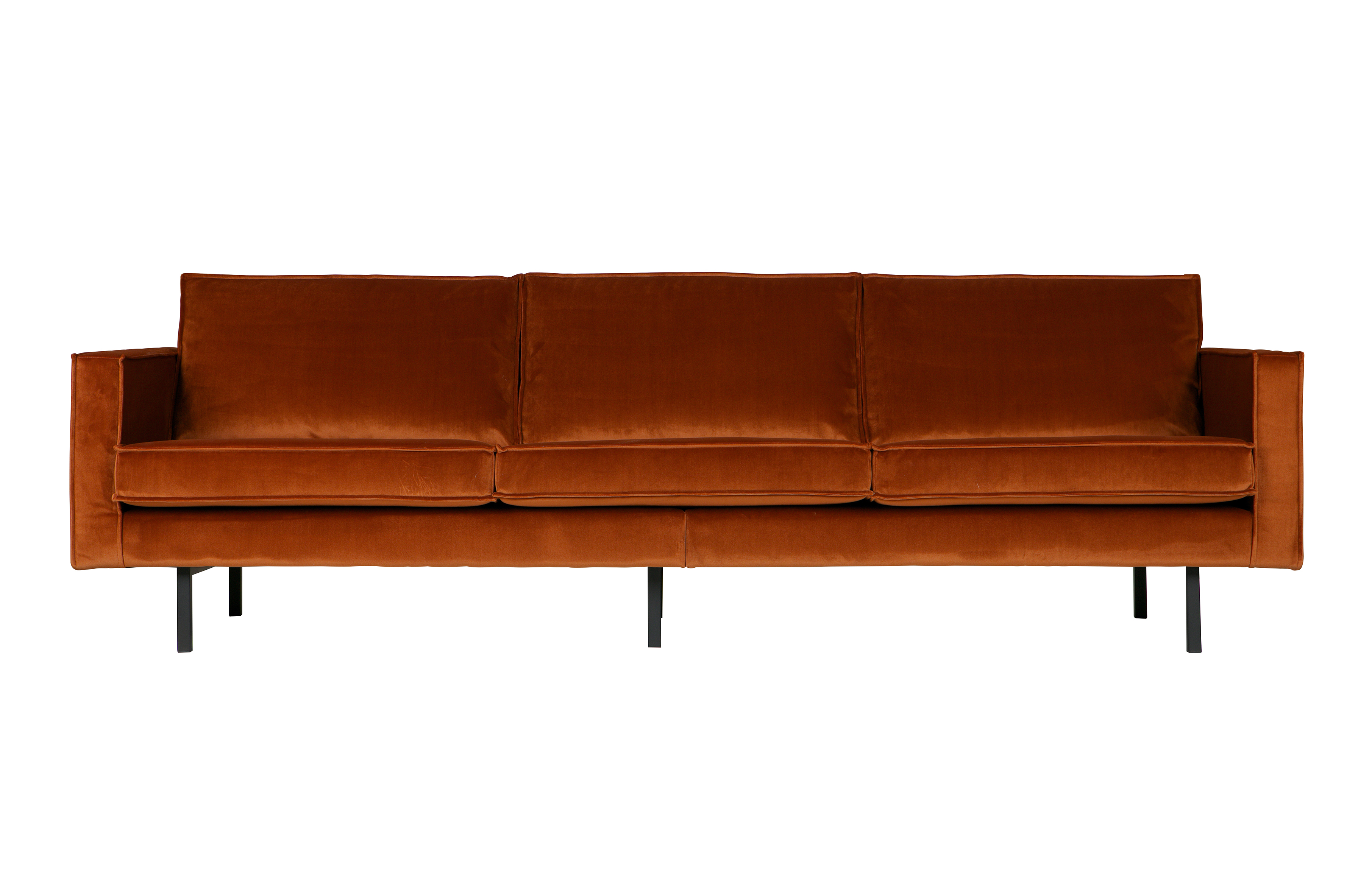 WOOOD Rodeo 3-personers soffa - rost sammet – WOOOD – sammet (rust, metal soffor