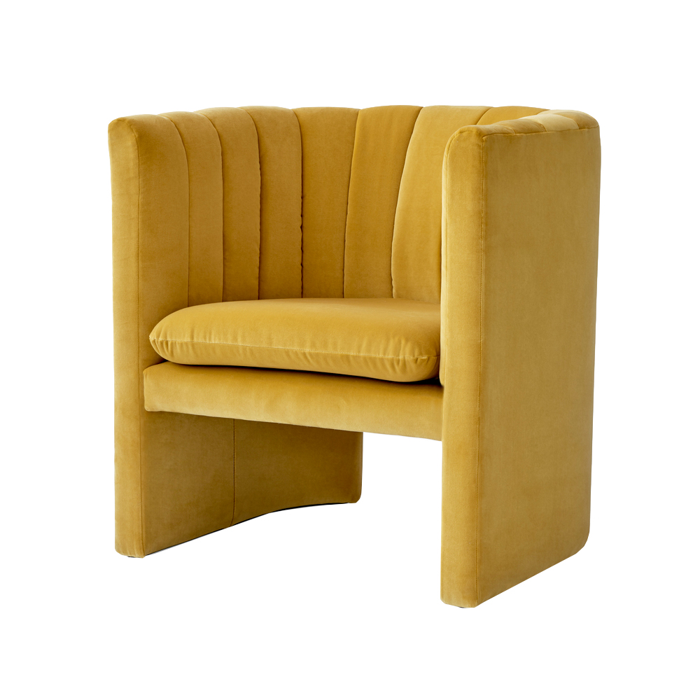 Loafer SC23 fåtölj, tyg Ritz dandelion – &Tradition – gul fåtöljer