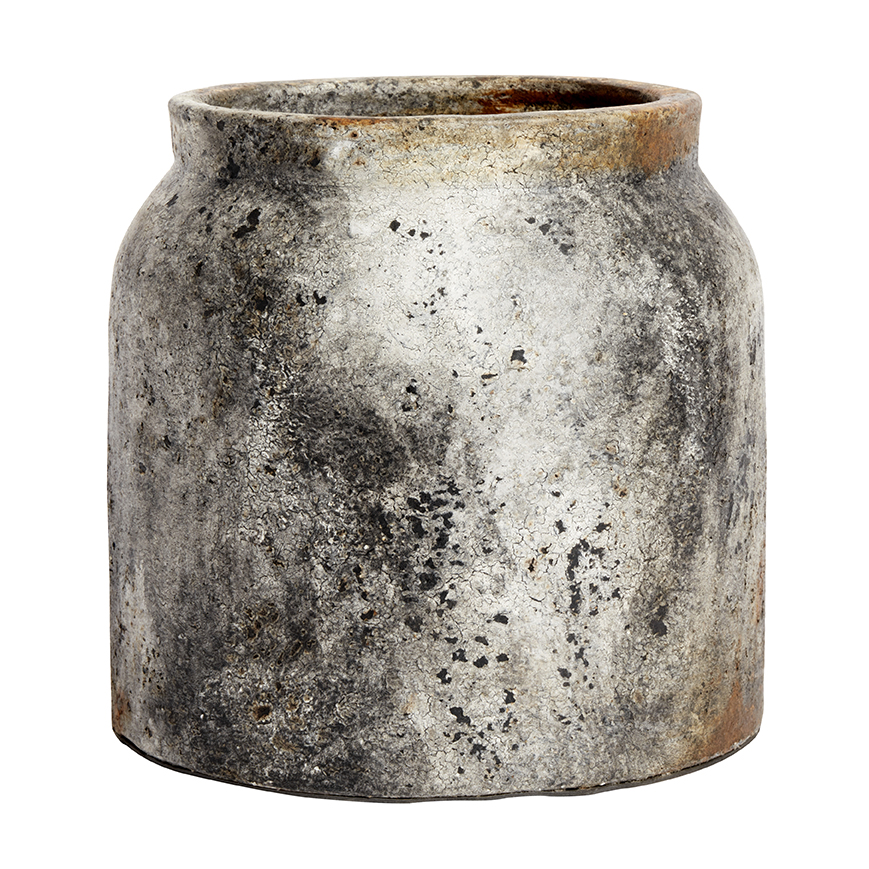 Echo kruka Ø28 cm, Rost-grå – MUUBS – grå planters