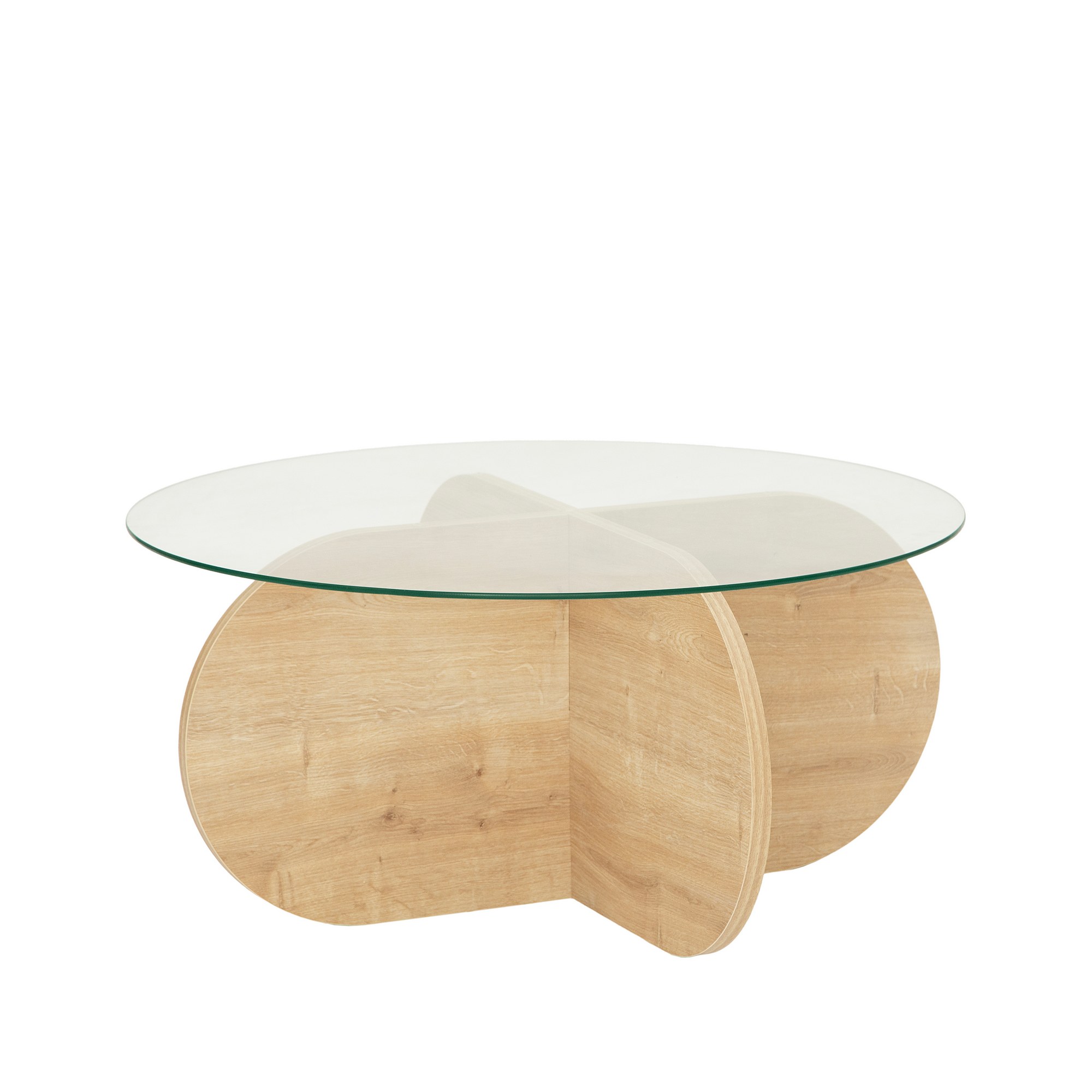NORDVÄRK Bubble soffbord, safir ek – natur soffbord
