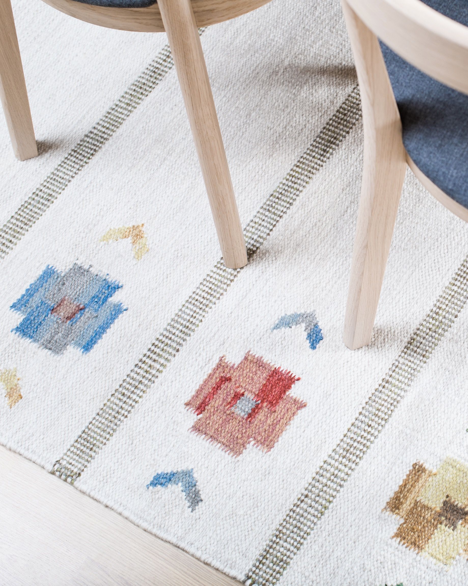 Mårbacka multi - Handvävd ullmatta – Inhouse Group – wool (off-white, wool mattor