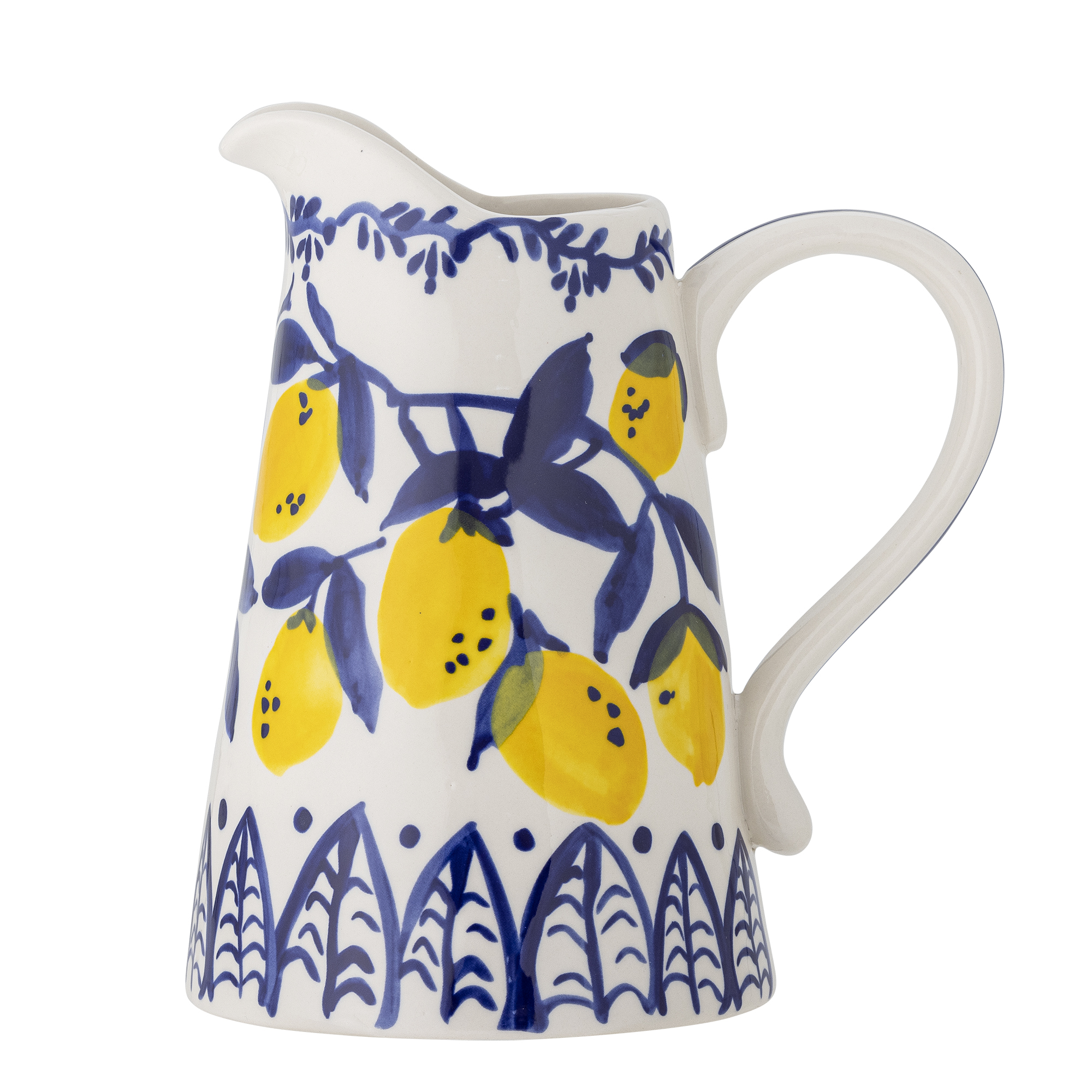 CREATIVE COLLECTION Maxima kanna, med handtag - blått stengods – Creative Collection – stoneware (white, paint pitchers
