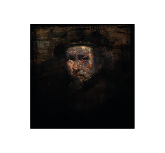 Rembrandt Black – Cobra Art – svart väggkonst