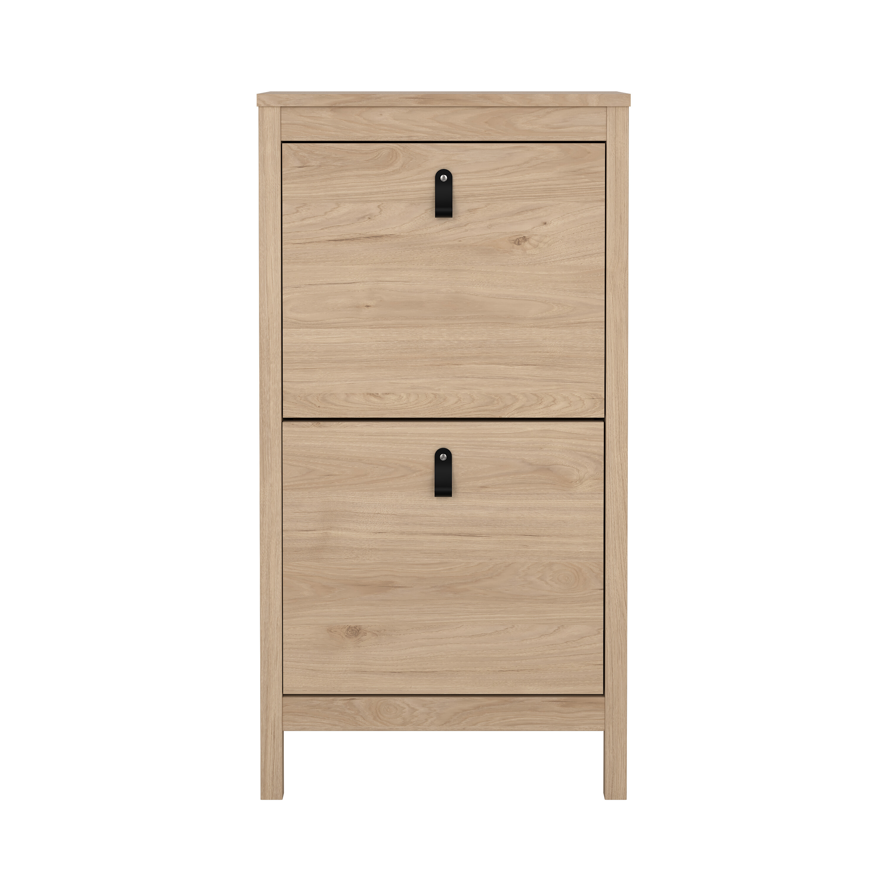 TVILUM Madrid skoskåp, med 2 gångjärnsdörrar - Jackson Hickoryträ – Tvilum – hickerywood (tan, leather shoe storage