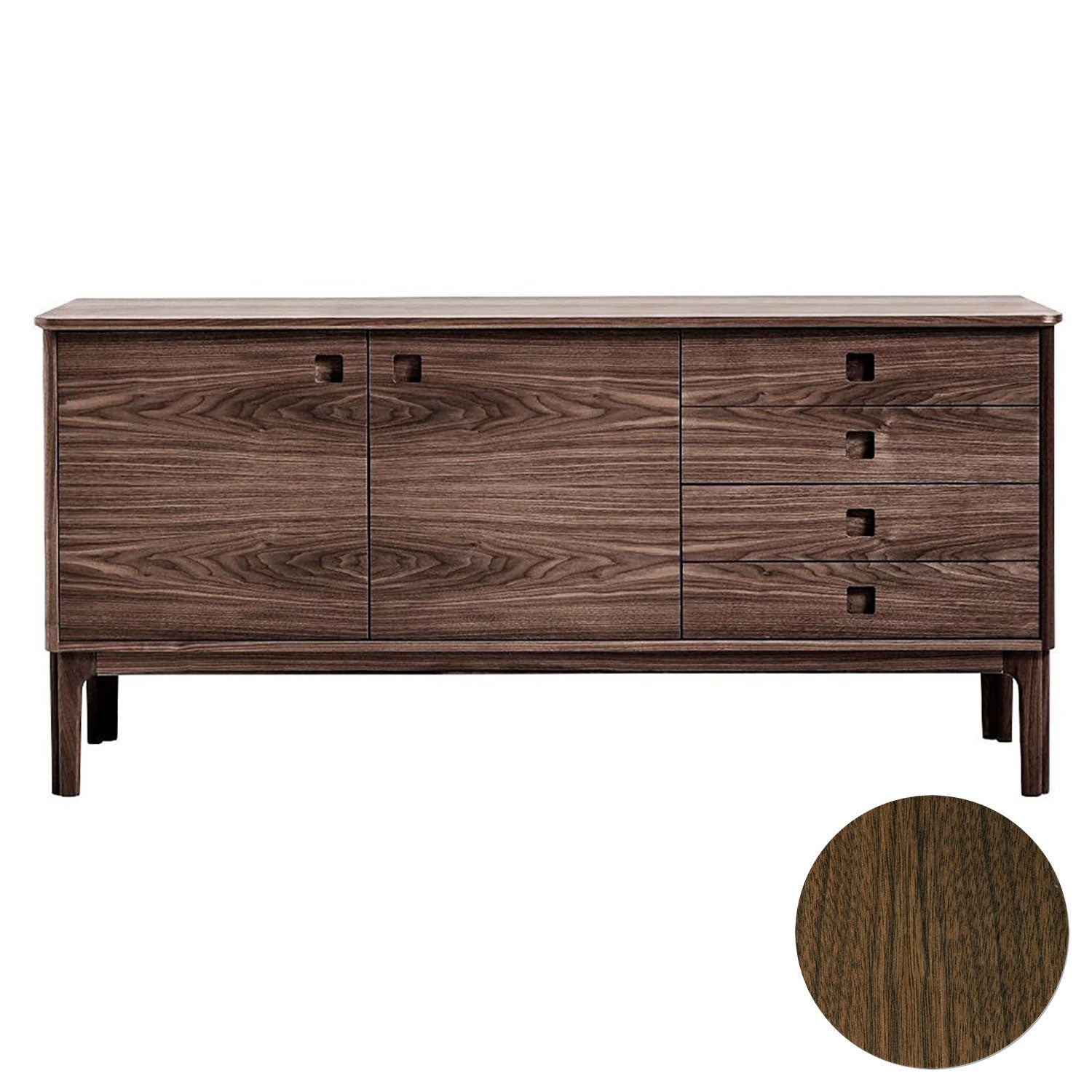 Sm300 Skänk Valnöt Naturolja – Skovby – brun sideboards