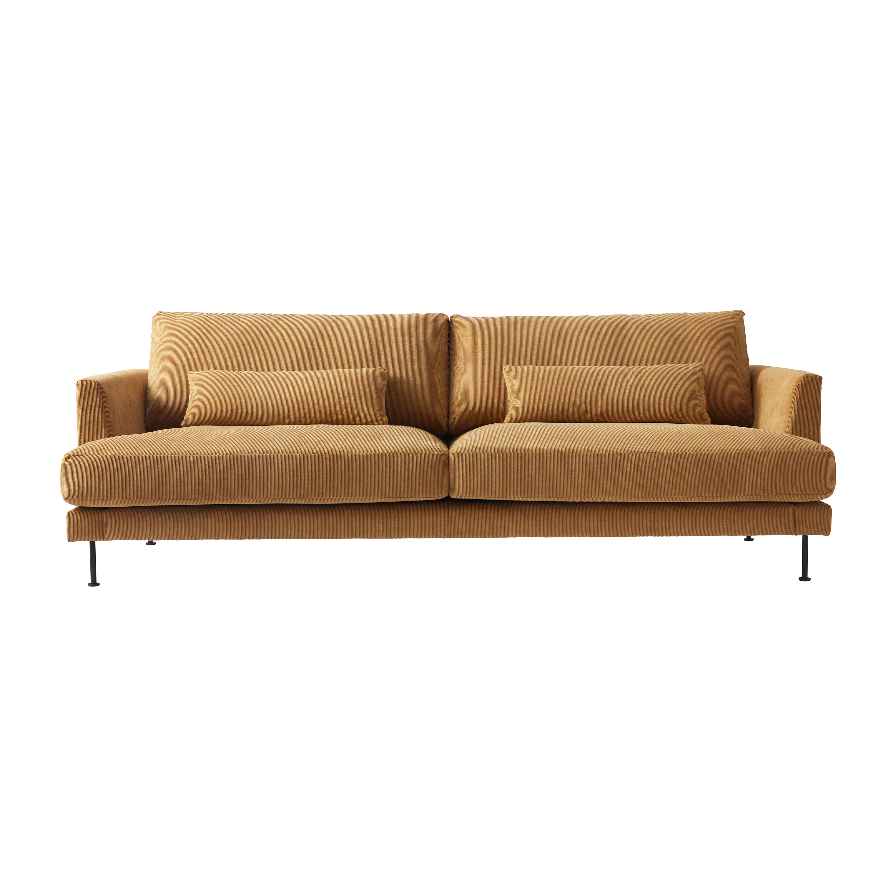 Bredhult 3 sits soffa metallben, Jump 1959 Honey – 1898 – gul soffor