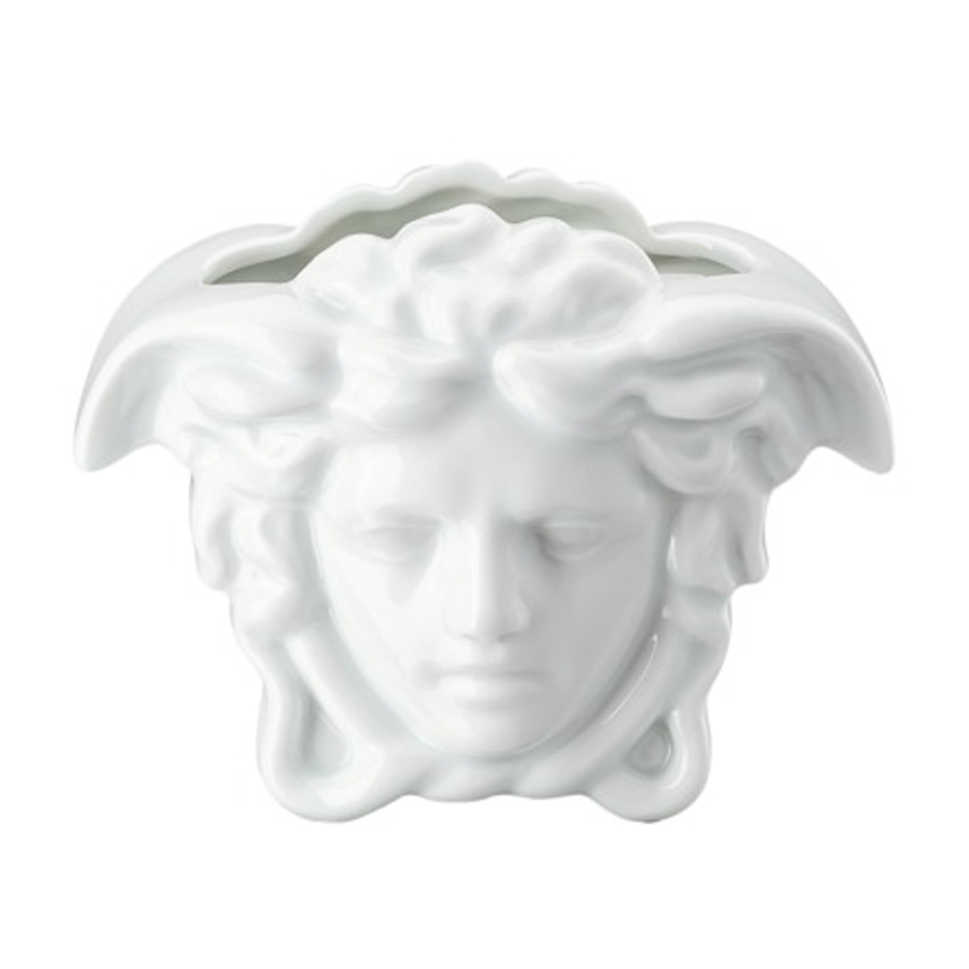 Versace Medusa Grande vas 9 cm, Vit – Versace – vit vaser