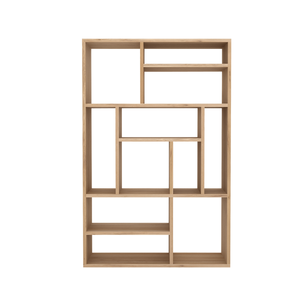 M Rack bokhylla liten, Hårdvaxoljad ek – Ethnicraft – beige bokhyllor