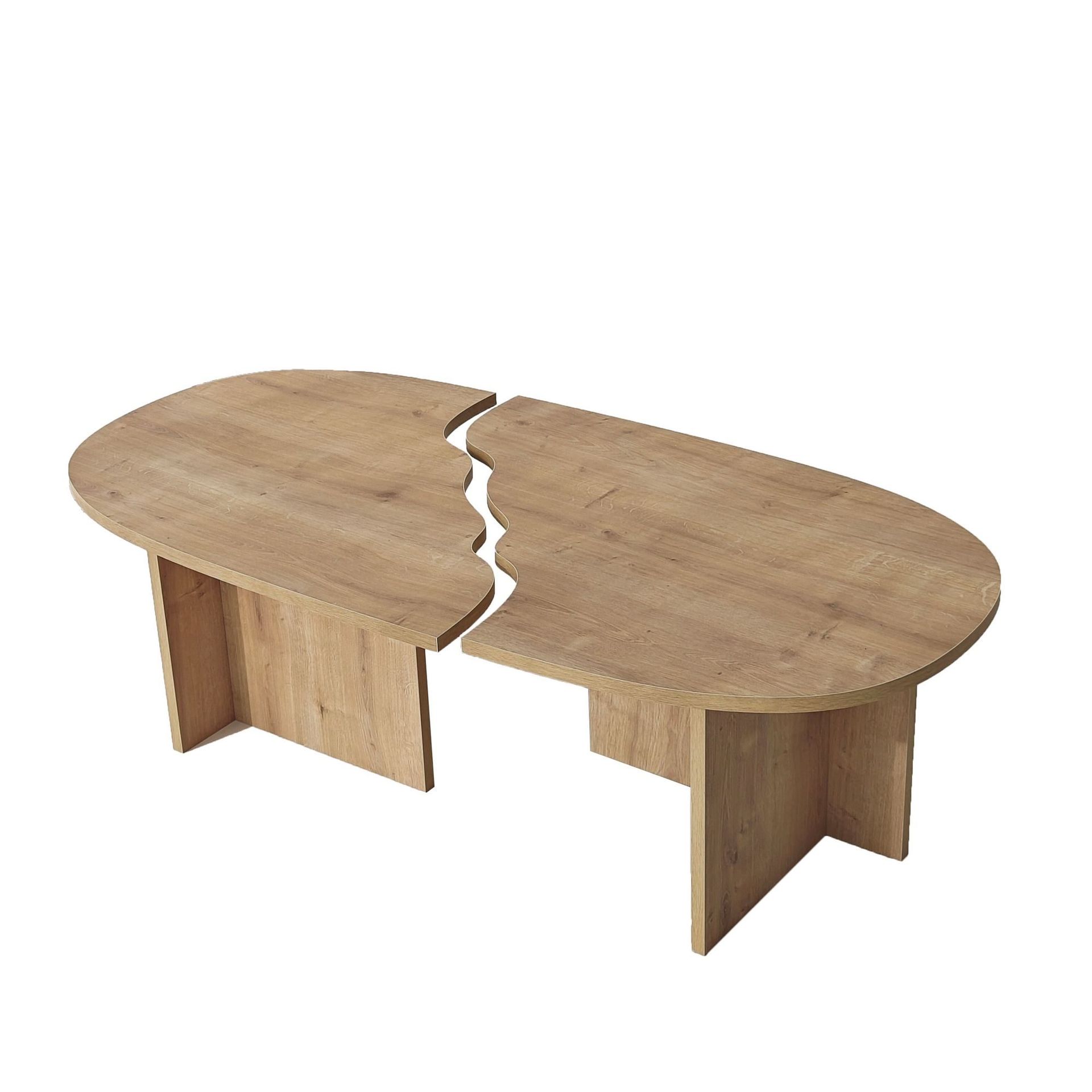 Jorvis Soffbord 120 cm Oval – safir ek soffbord