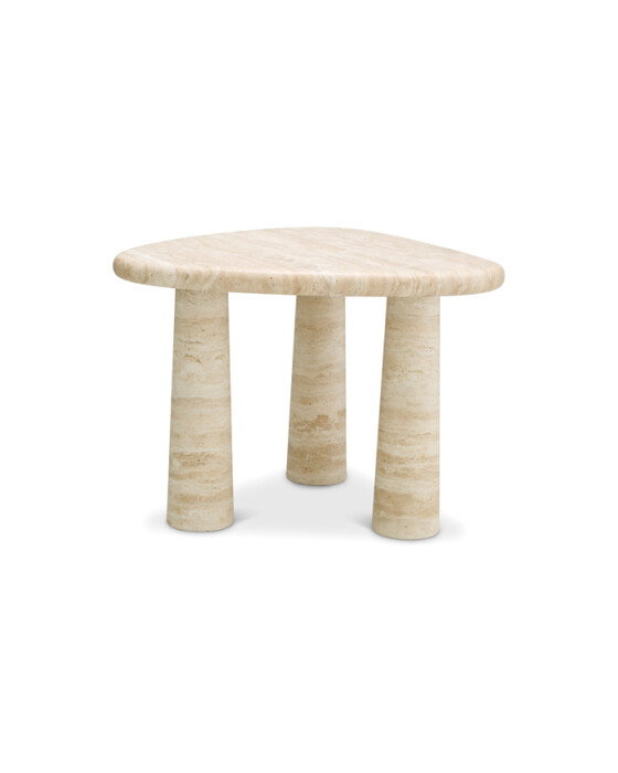 Larino sidobord travertine – Eichholtz – beige side tables