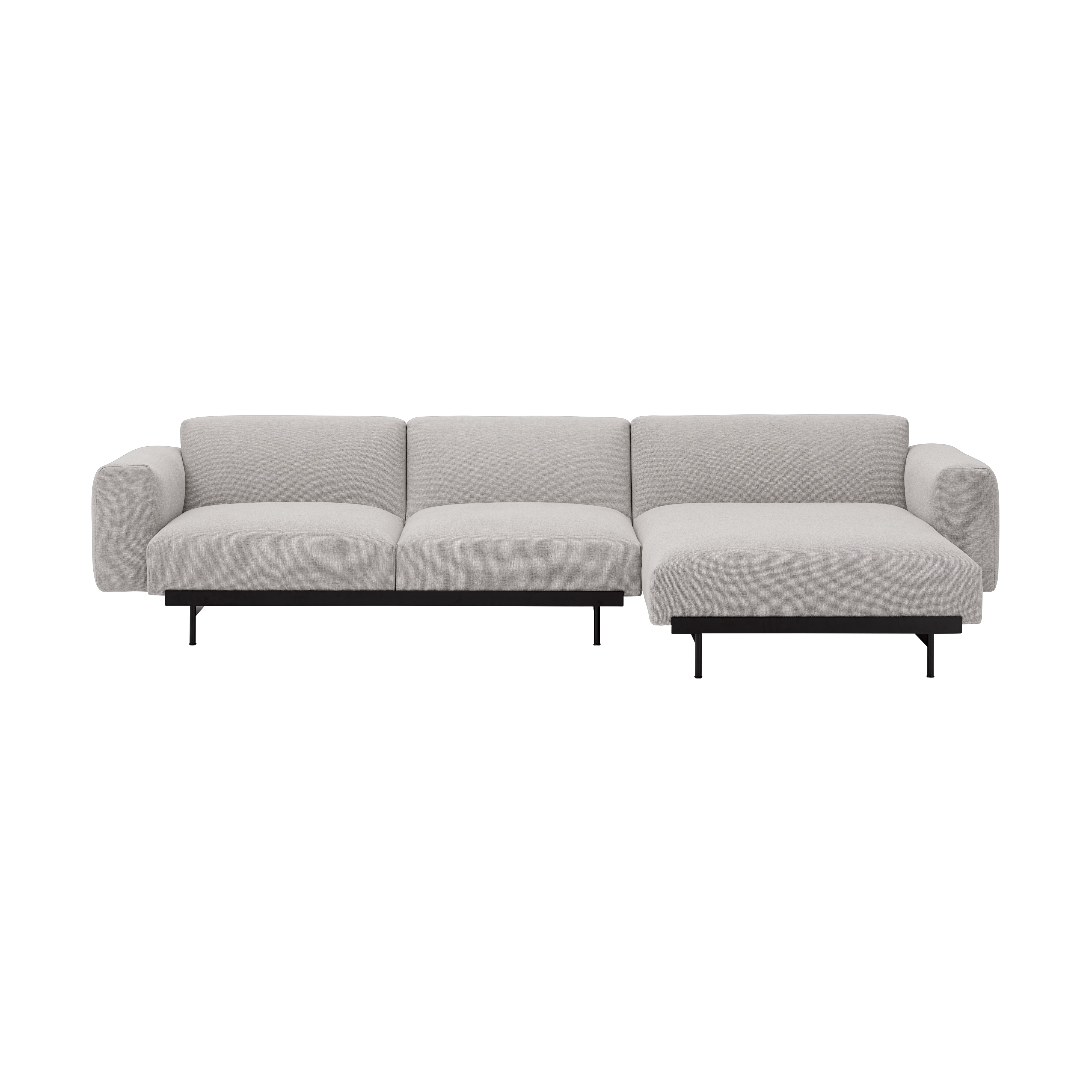 In Situ modulsoffa 3-sits configuration 6, Clay 12-Black – Muuto – grå soffor
