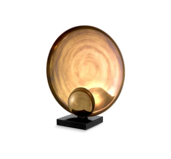 Odessa bordslampa antik mässing – Eichholtz – gul bordslampor