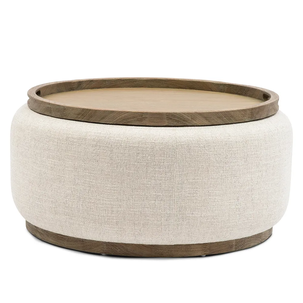 Babylon Soffbord med bricka – Riviera Maison – vit soffbord