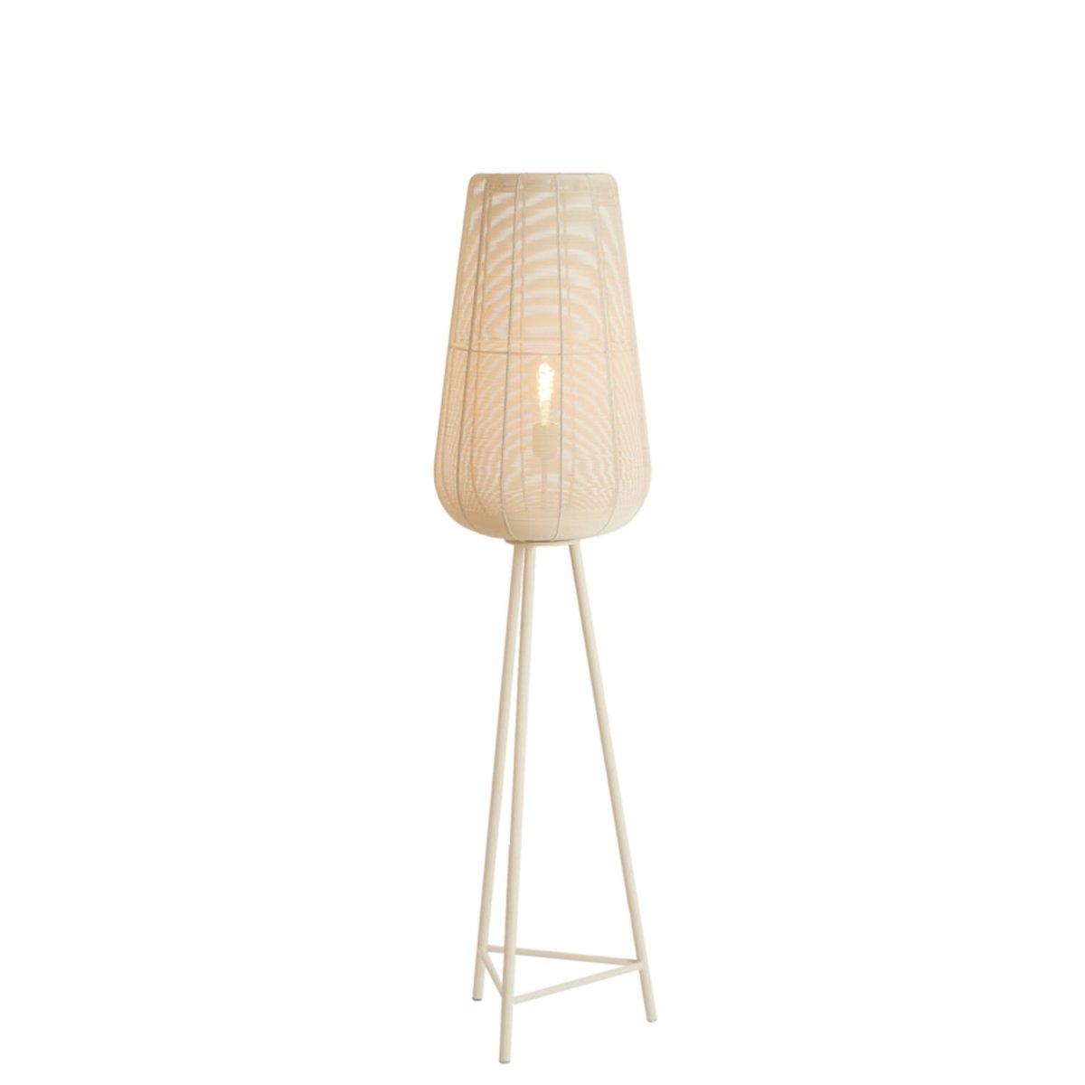 Adeta 147cm golvlampa – Light & Living – vit golvlampor