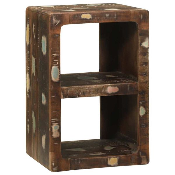 vidaXL TV-skåp Flerfärgsdesign 36 x 30 x 54 cm Massivt återvunnet trä – vidaXL – flerfärgad skåp