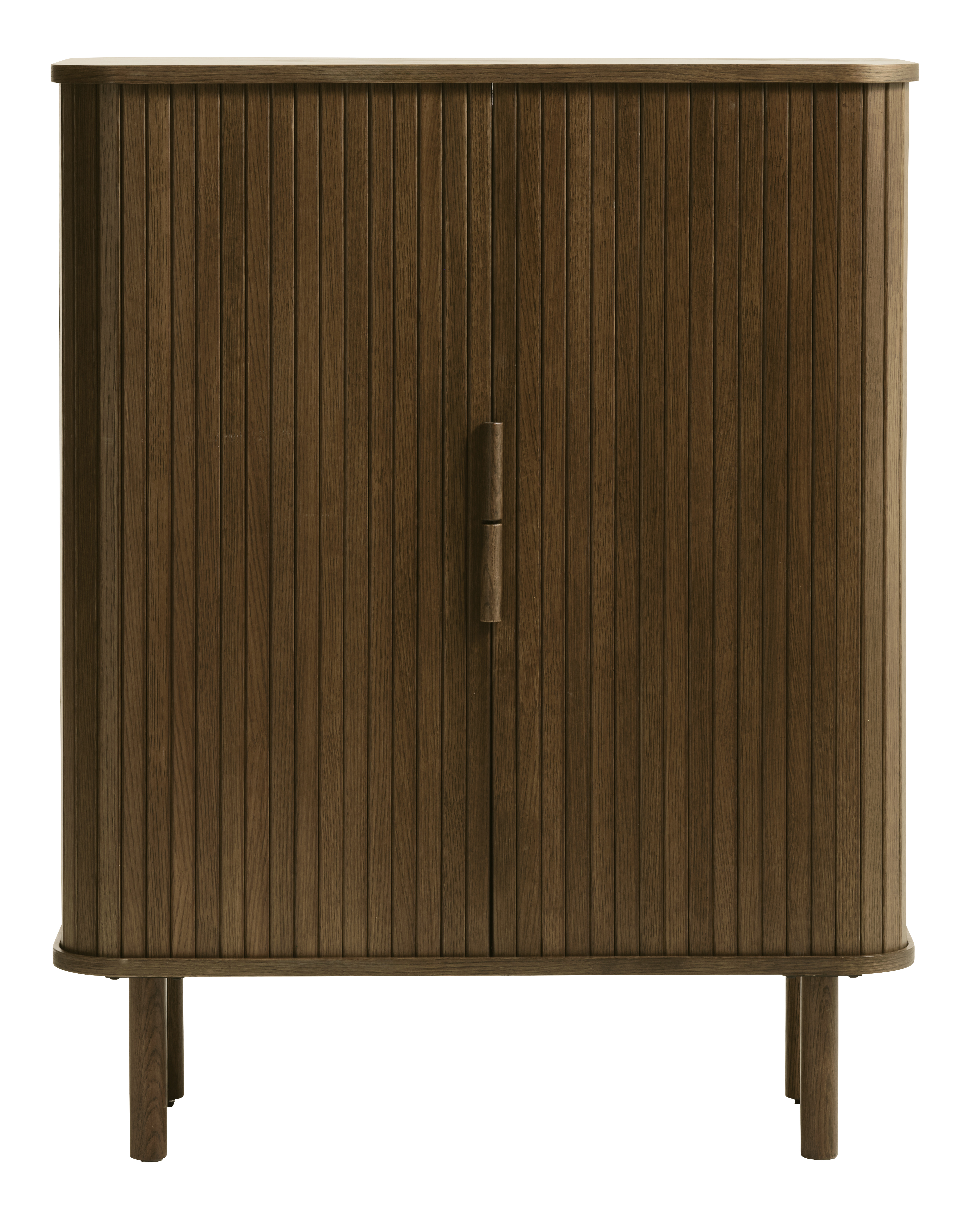 Cavo skåp, m. 2 skjutdörrar och 2 hyllplan - rökt ek – Unique Furniture – smoked skåp