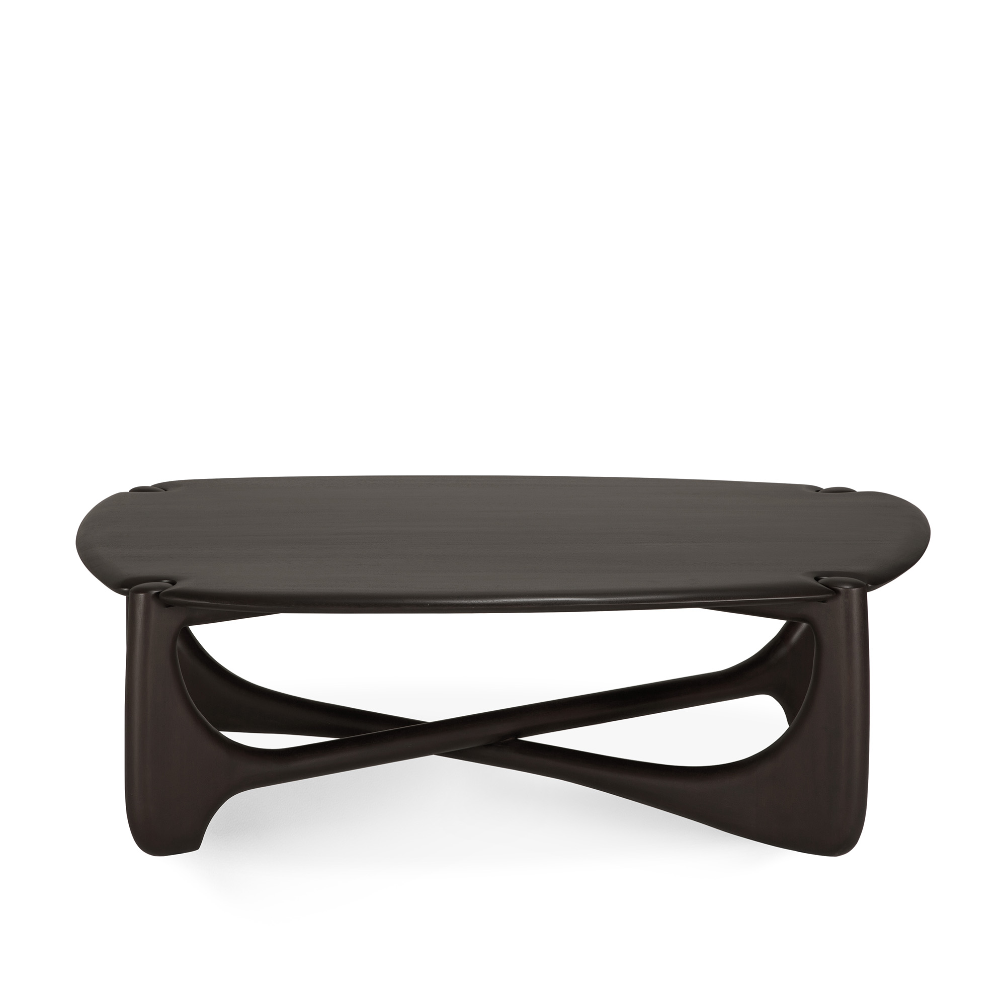 PI Coffee Table Pebble Shape – Ethnicraft – dark brown soffbord