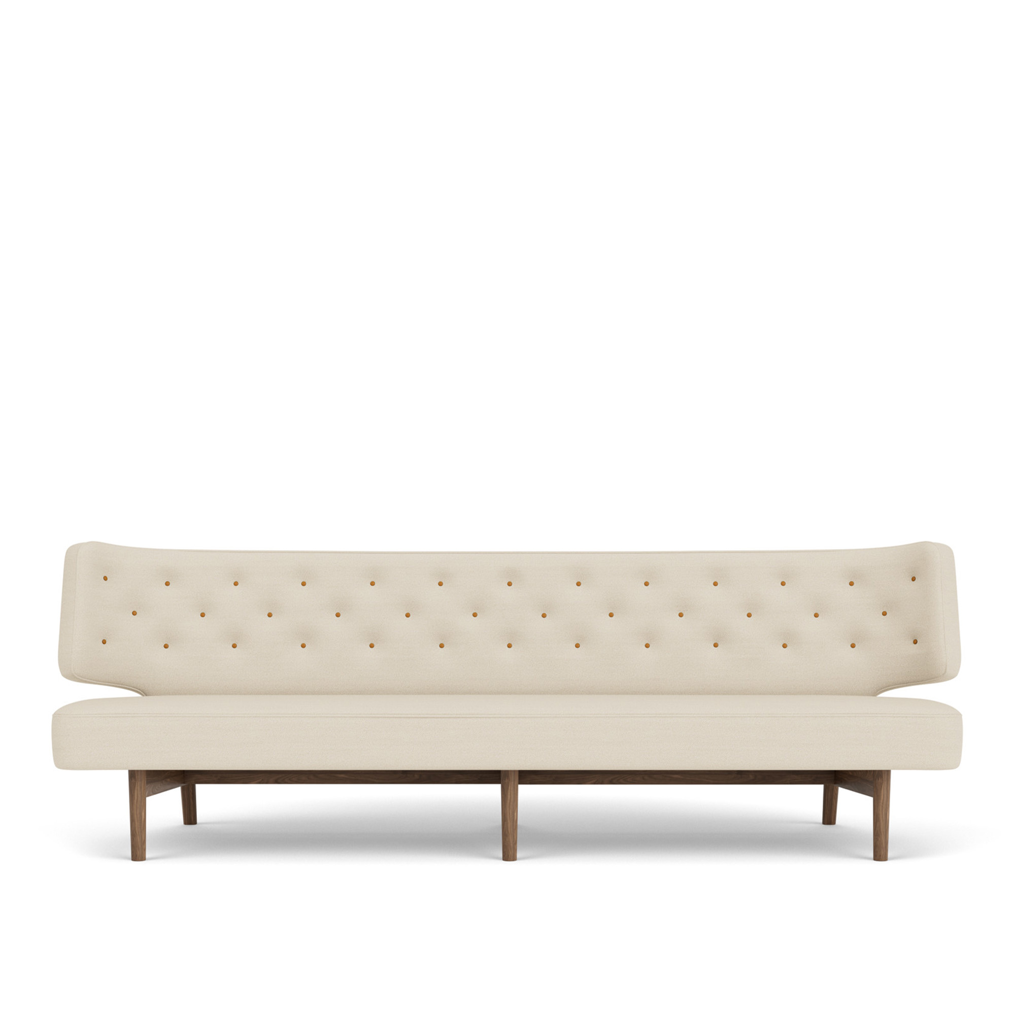 Radiohus 3-sitssoffa valnöt – Audo Copenhagen – beige soffor