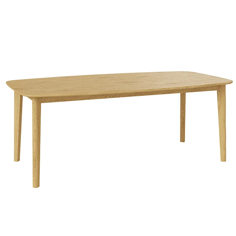 Sm119 Bord Ek Massiv Naturolja 192X102X74Cm – Skovby – brun matbord
