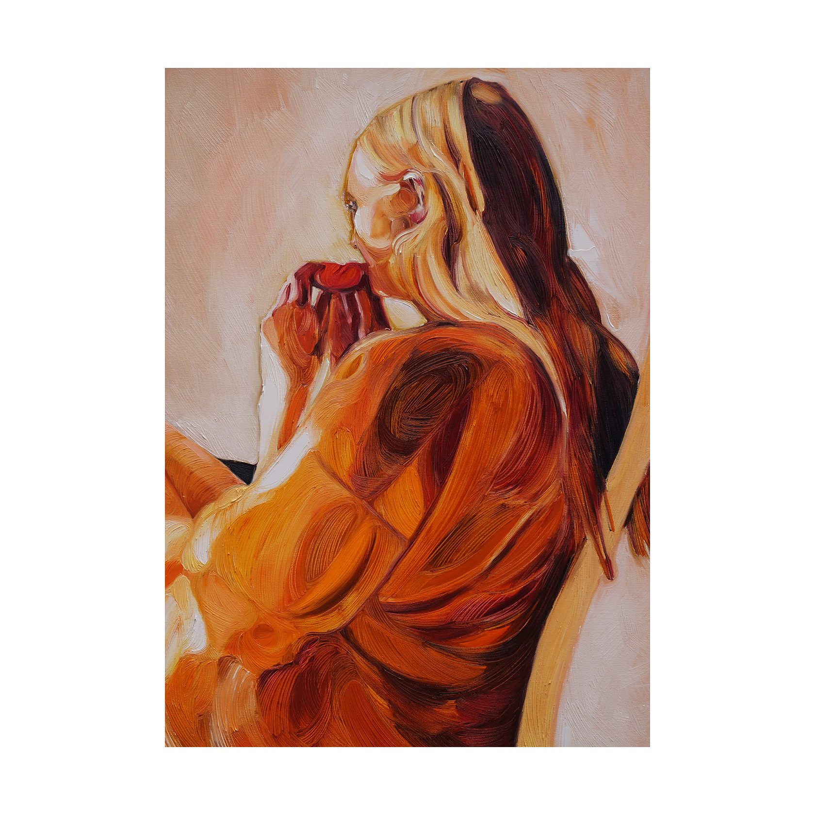 Blood Orange poster, 50x70 cm – Paper Collective – orange väggkonst