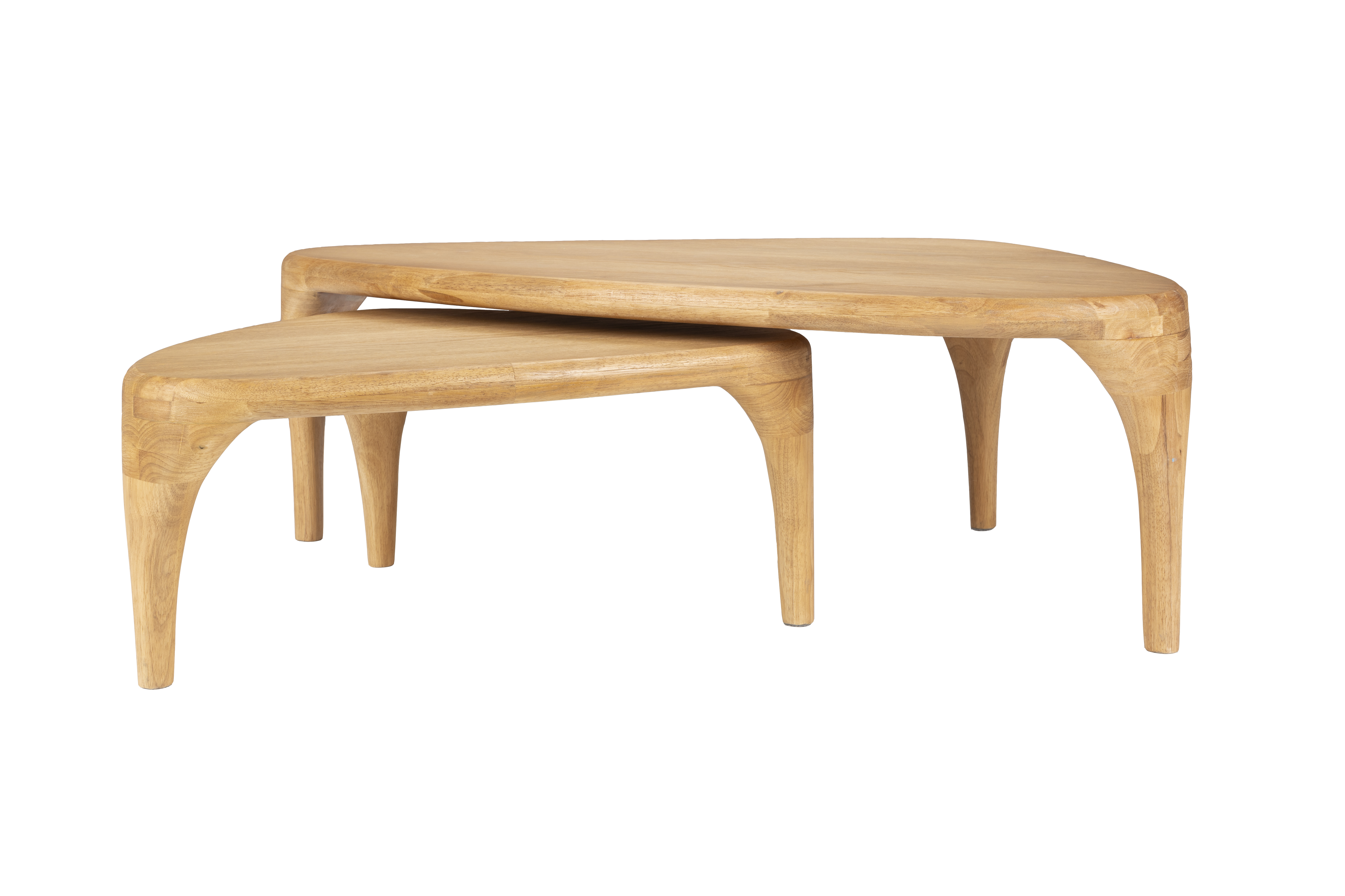 ZUIVER Isla soffbord - naturlig ekfaner (set med 2) – Zuiver – oak veneer soffbord