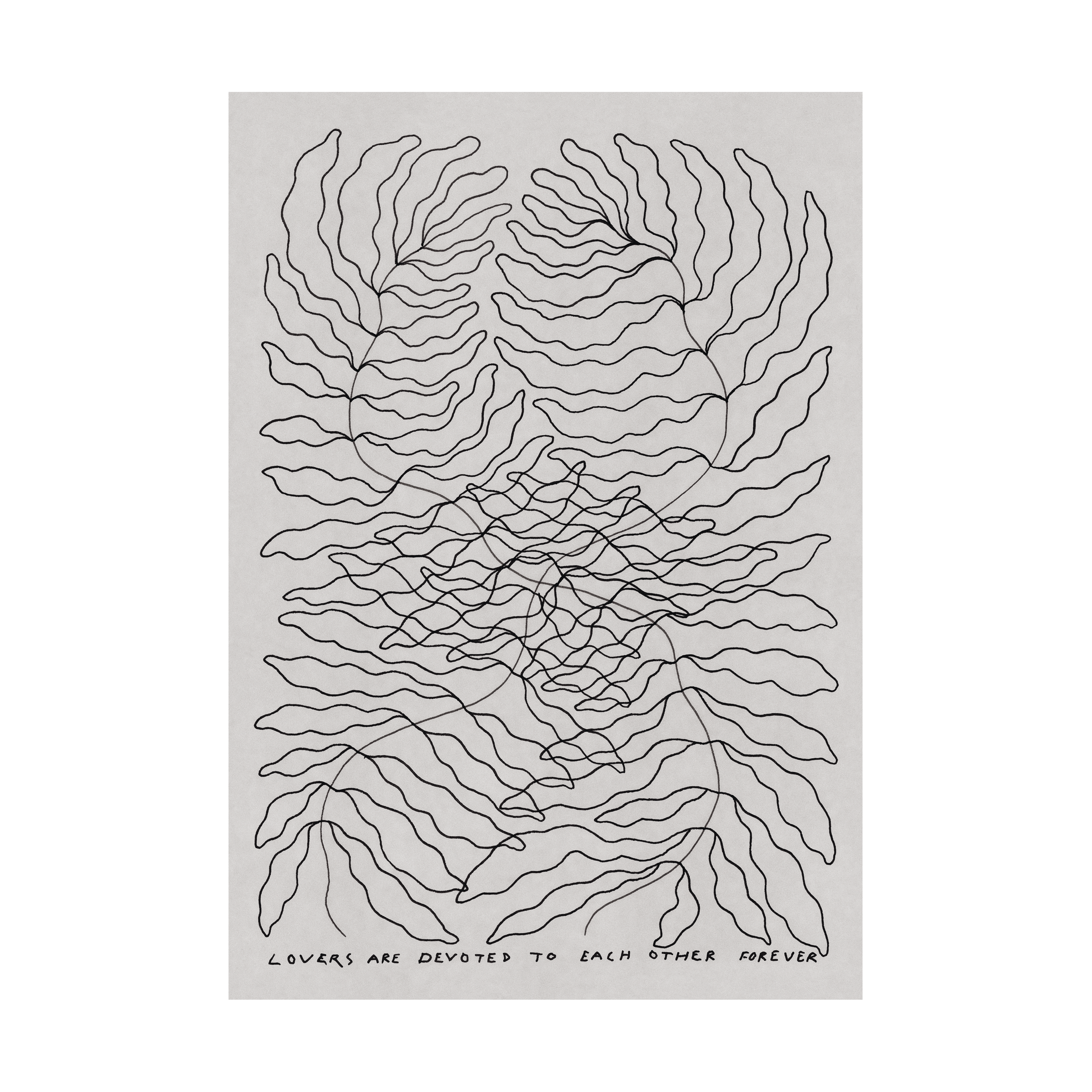 Lovers poster, 70x100 cm – Fine Little Day – beige väggkonst