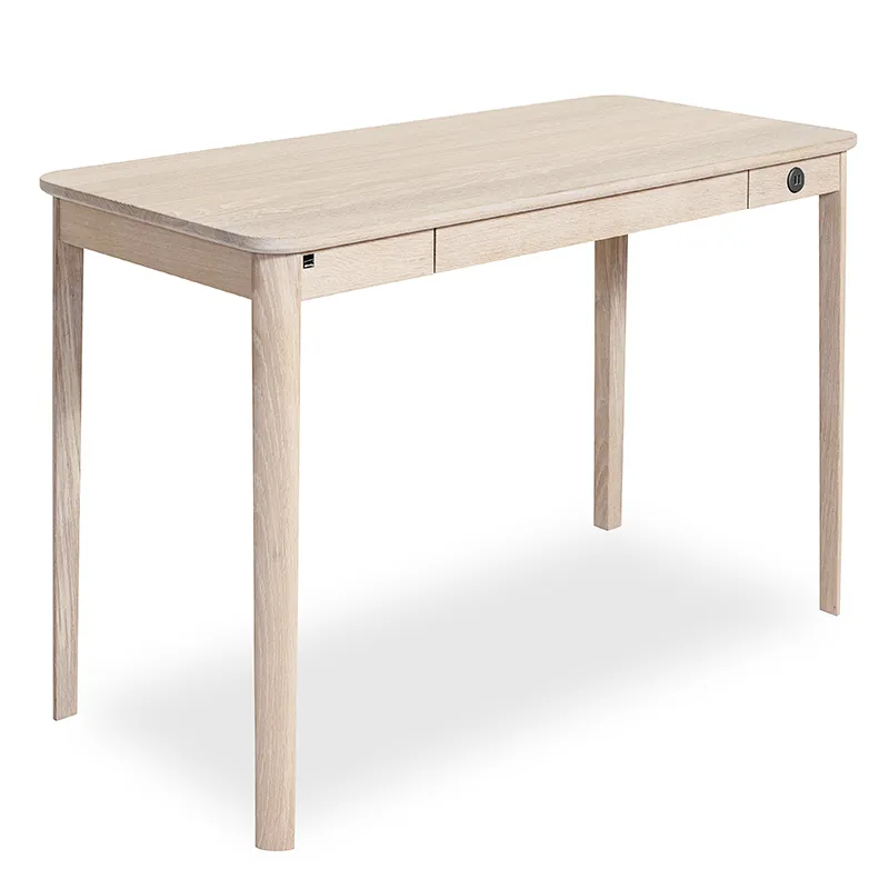 Sm131 Skrivbord Ek Massiv Vitolja 115X55X74Cm – Skovby – vit skrivbord