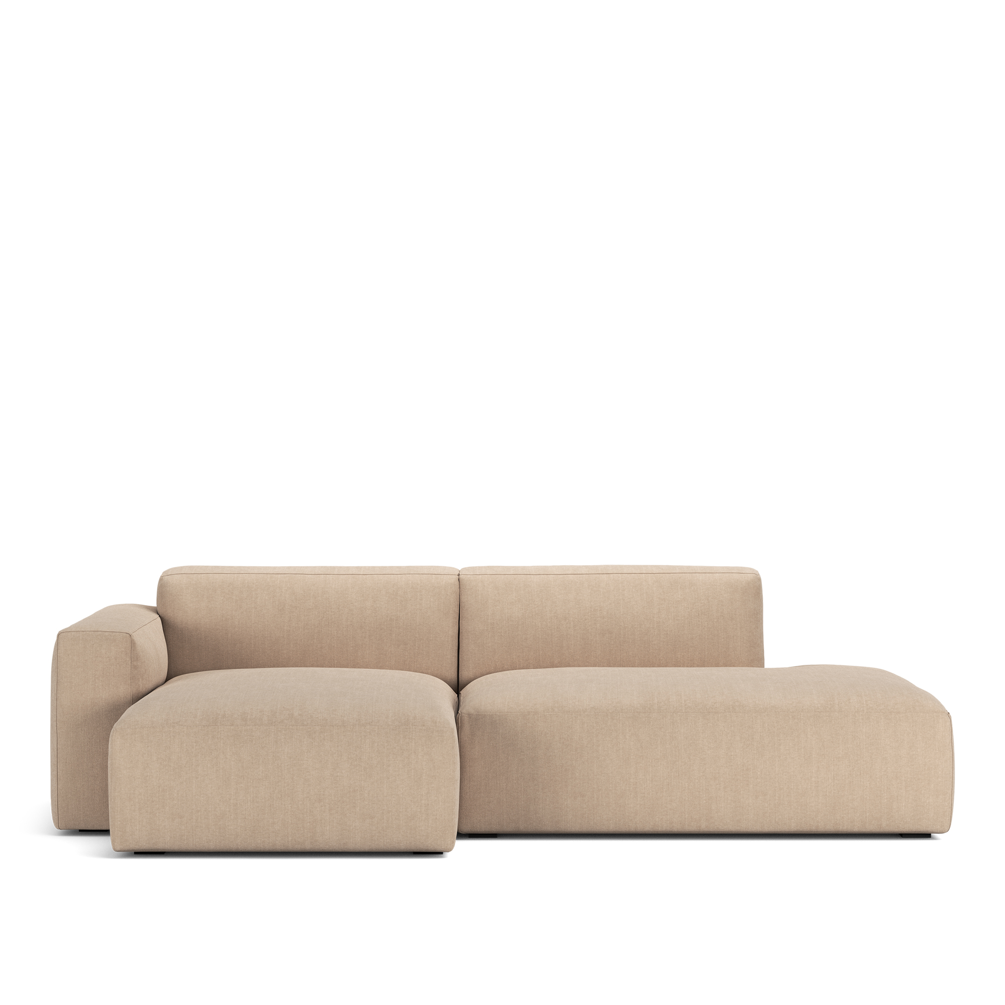 Brick 2-Seater Chaise Lounge Open End Right – NO GA – shadow beige soffor