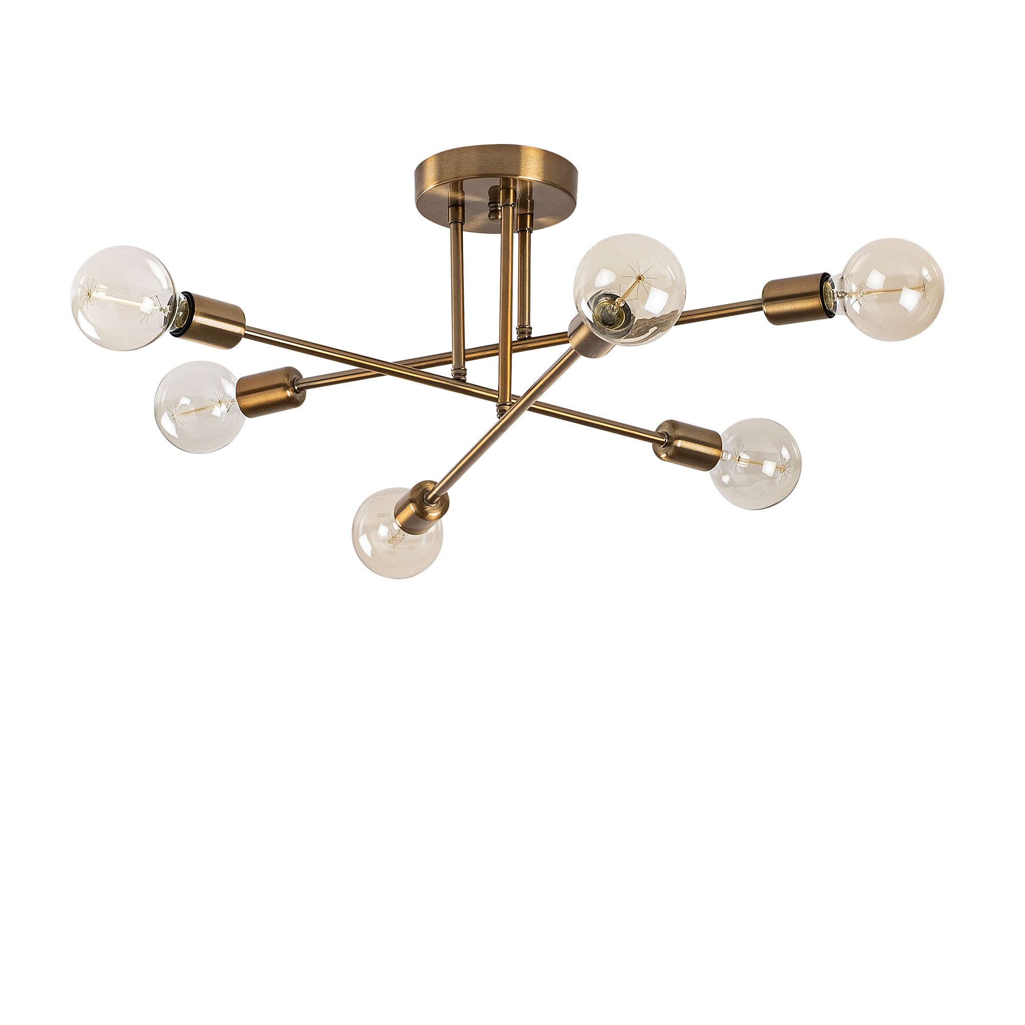 LUMI Solarix ljuskrona -521SHN3435 – LUMI – brushed brass chandeliers