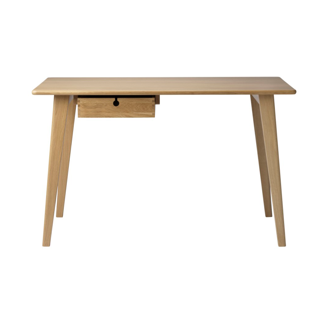 C67 Butler skrivbord, Oak nature lacquered, 60x120 cm – FDB Møbler – brun skrivbord