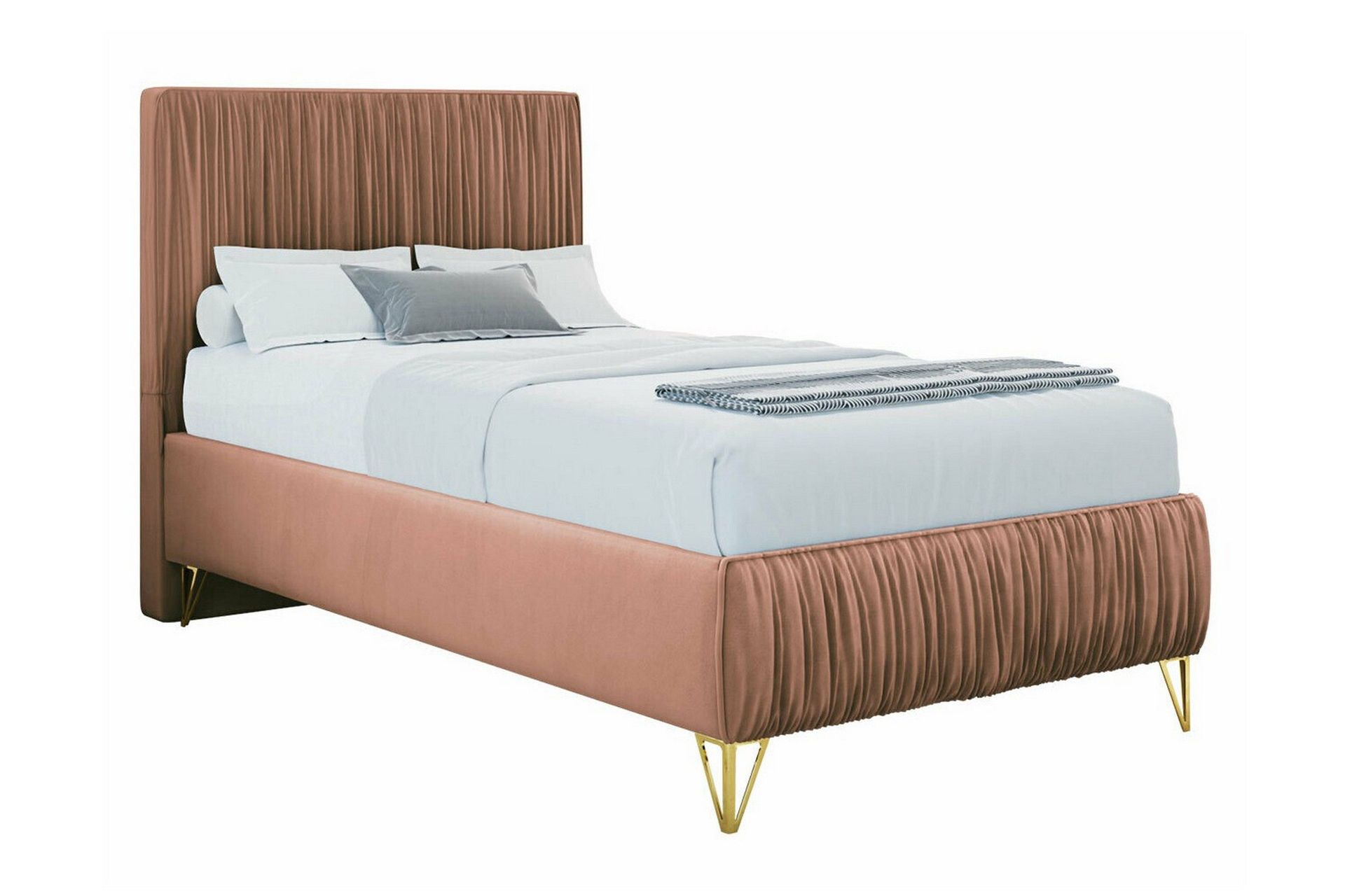 Gortin Ramsäng 90x200 cm – beige sängar