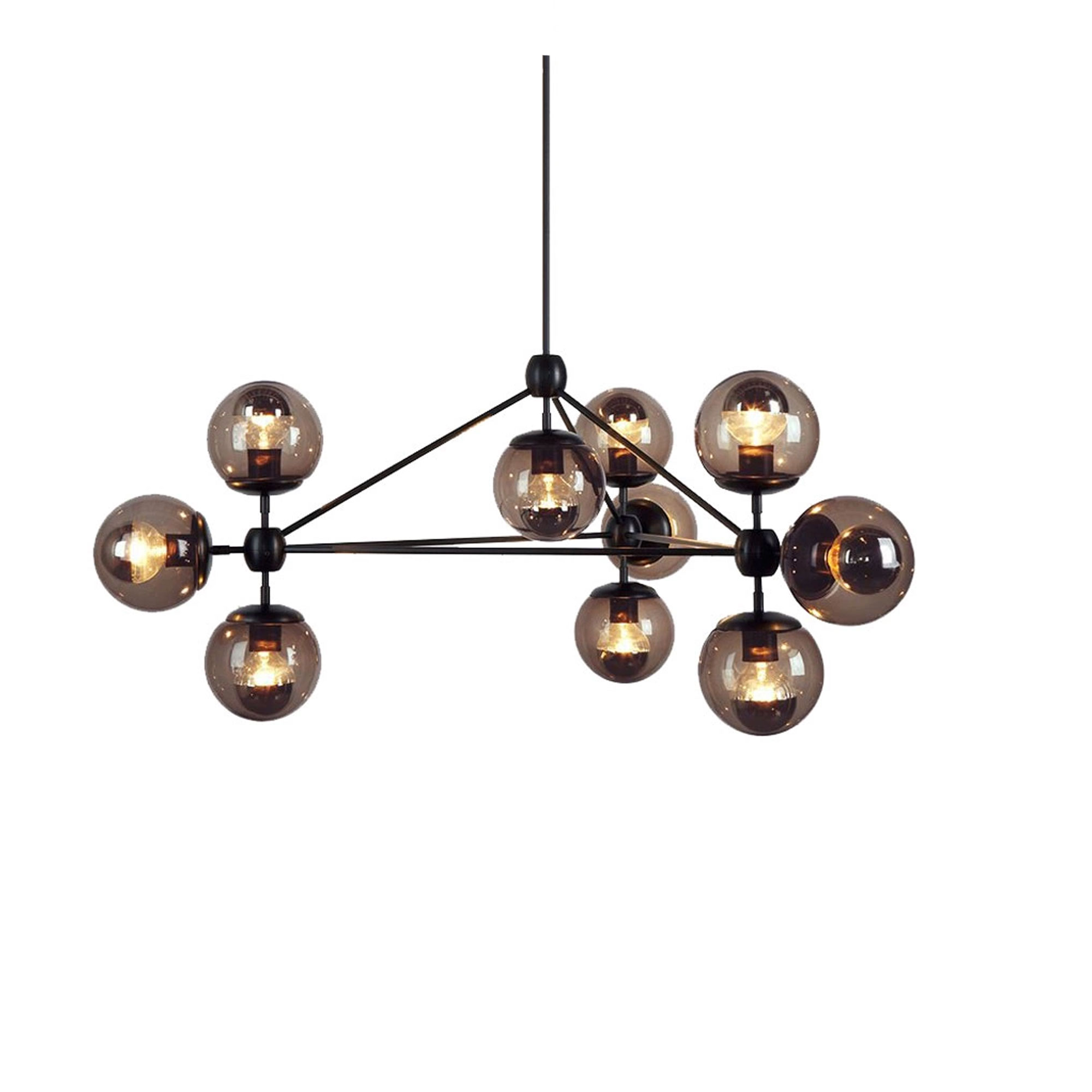Modo Chandelier 10 Globes – Roll & Hill – klar chandeliers