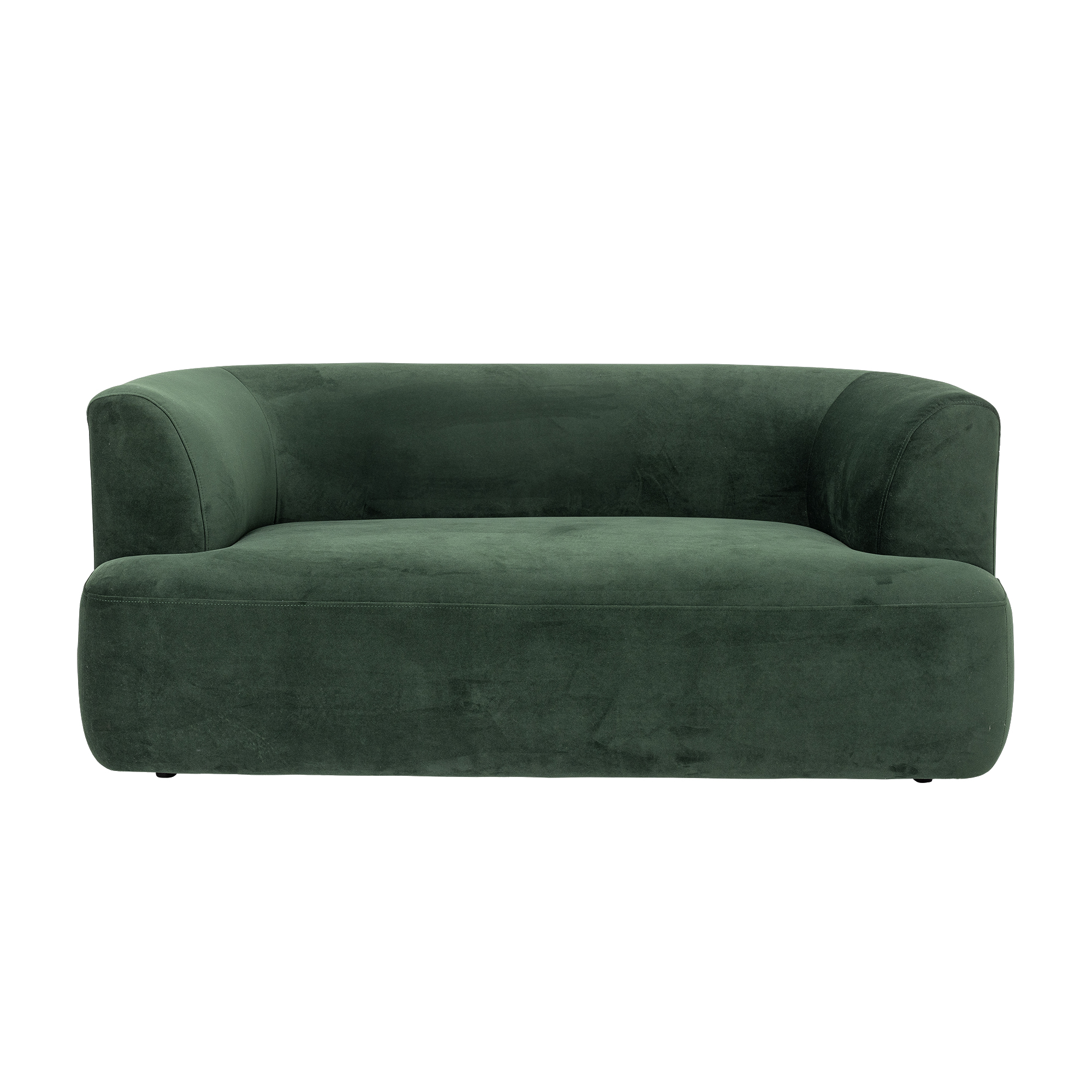 BLOOMINGVILLE Morgan soffa, grön, polyester (L165xH70xB84 cm) – Bloomingville – polyester velour soffor