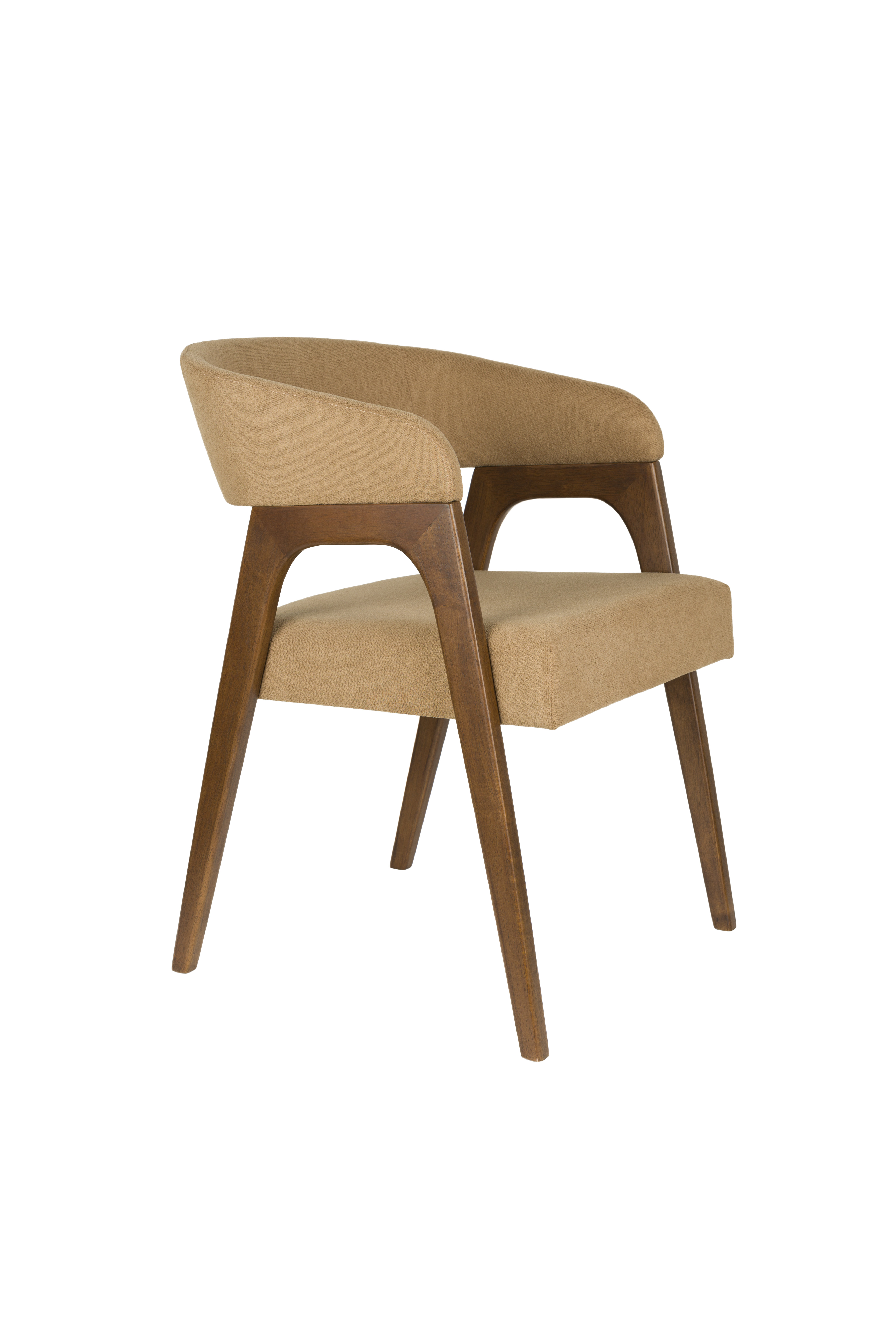 DUTCHBONE Fåtölj Adamello Beige – Dutchbone – fabric (beige, ash wood matstolar