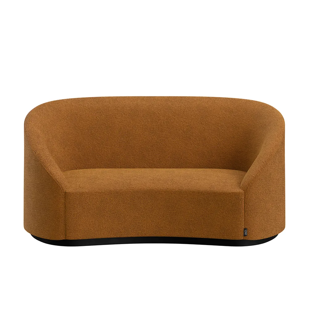 CURVE Sofa 2-seater  Boogie 23 – Dome Deco – orange soffor